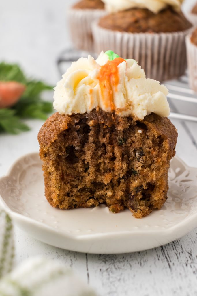Low carb carrot cake recipe with luscious cream cheese frosting.