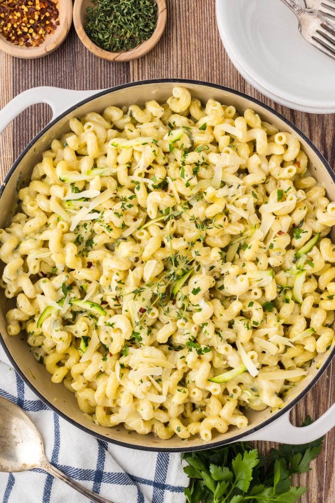 Lemon butter ricotta and zucchini pasta recipe is a great meatless weeknight dinner.