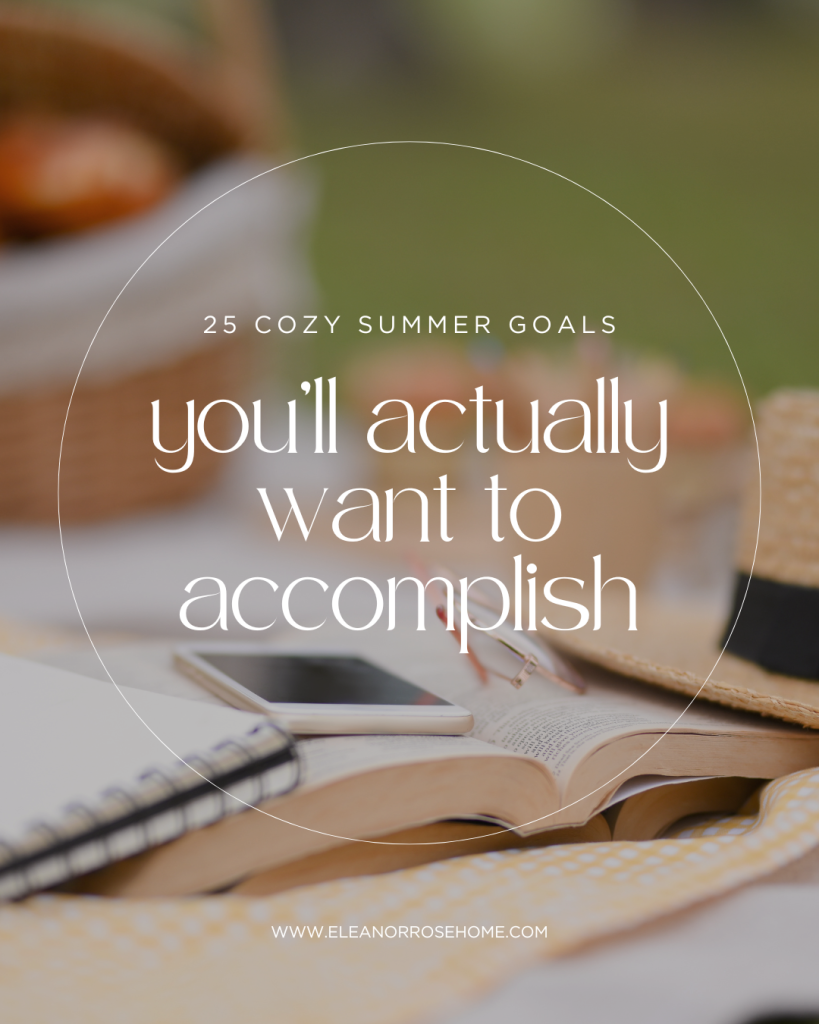 Important goals for summer vacation to enjoy coziness and comfort all season long.