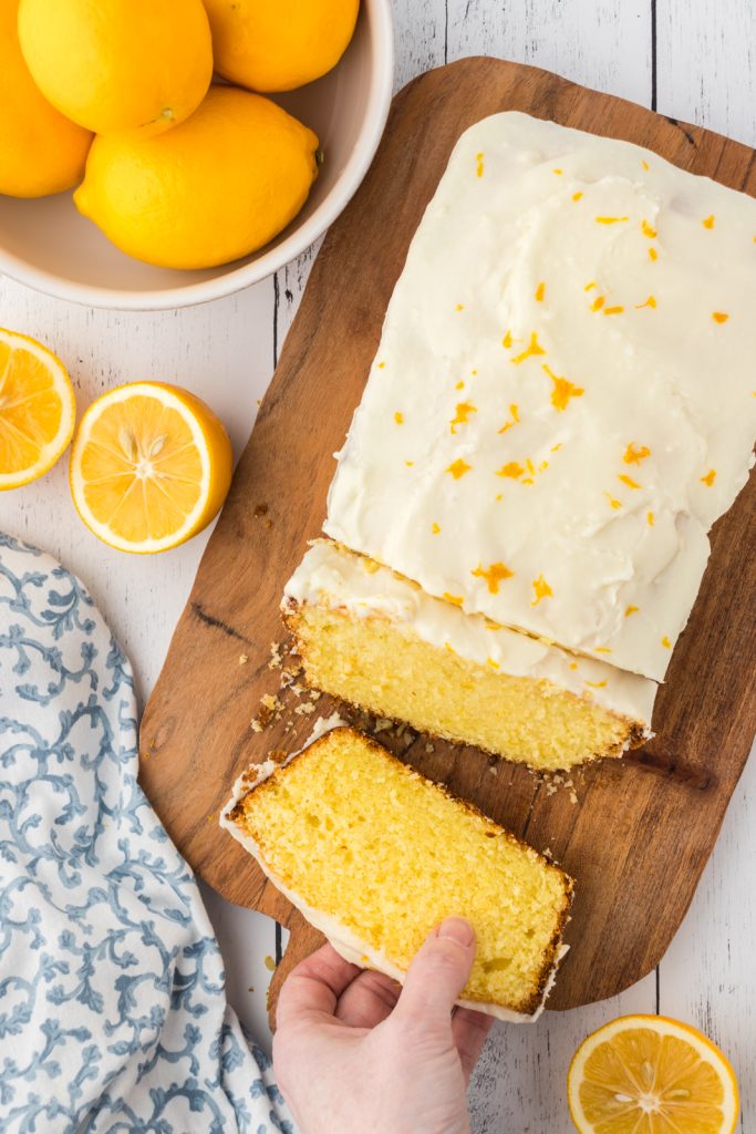 Pound cake recipe made with Meyer lemons is the perfect springtime treat.