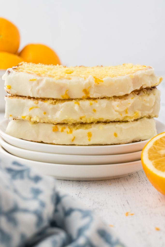 Meyer Lemon cake with lemon butter glaze is a delicious breakfast or dessert option.