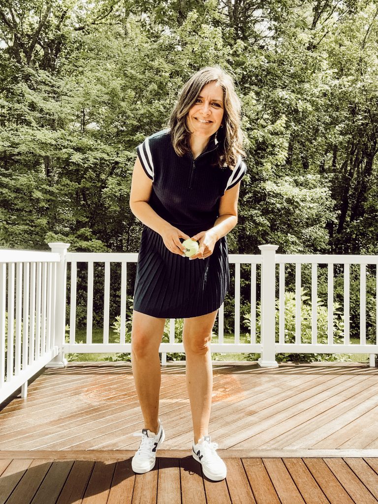 Pickleball apparel for the court that features trendy designs.