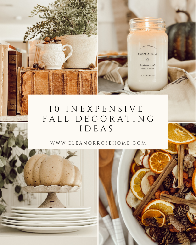 10 inexpensive fall decorating ideas that won't cost a lot of money.