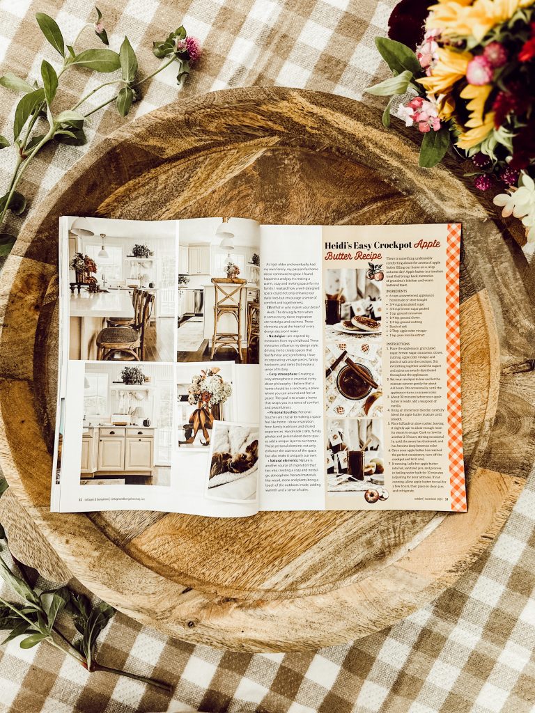 Home decorating ideas for fall in Cottages & Bungalows fall magazine. 