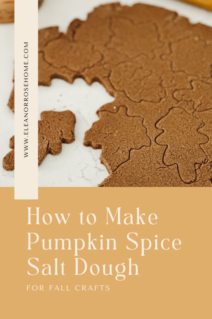 How to make pumpkin spice salt dough for fall DIY projects.