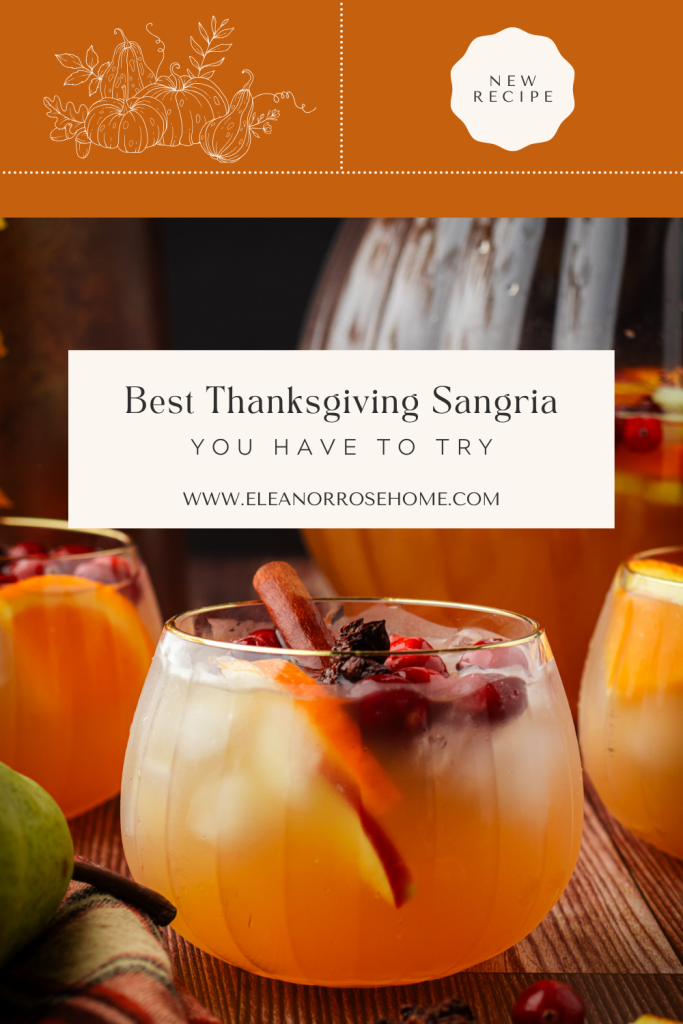 Best Thanksgiving sangria recipe for the holiday season and fall entertaining.