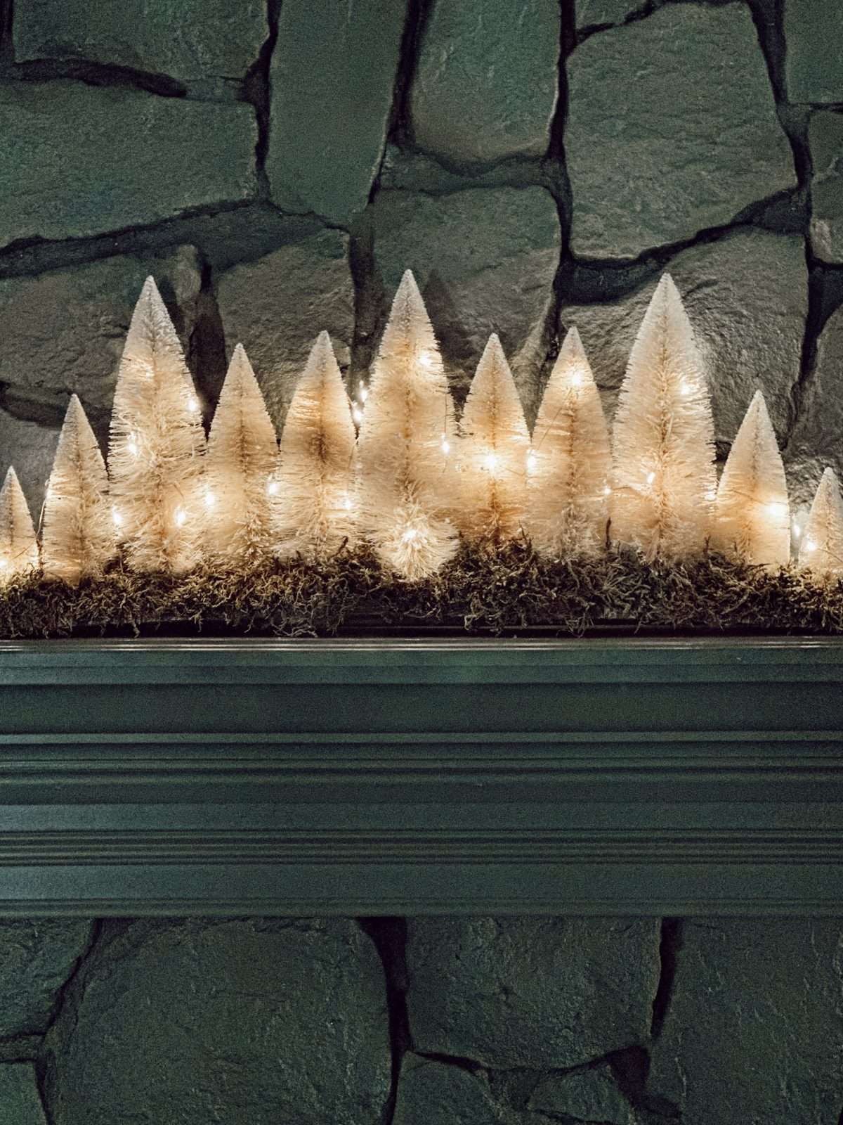Unique Christmas centerpiece inspired by a similar one at Anthropologie.