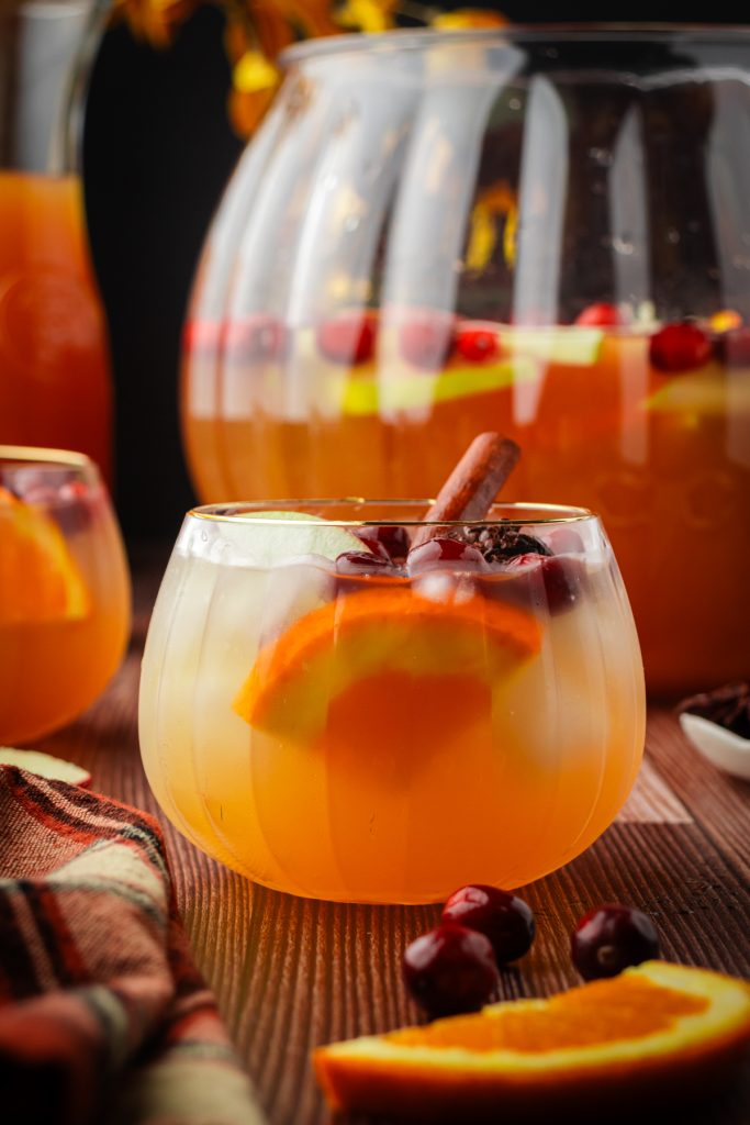 Favorite fall cocktail is this ultimate Thanksgiving sangria.