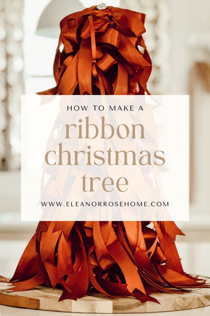 How to make a DIY ribbon Christmas tree for your holiday decorations.