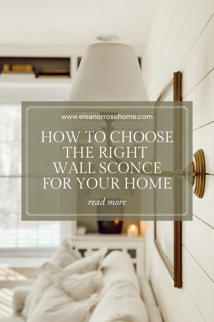 Tips and tricks on how to choose the perfect wall sconce for your home decor.