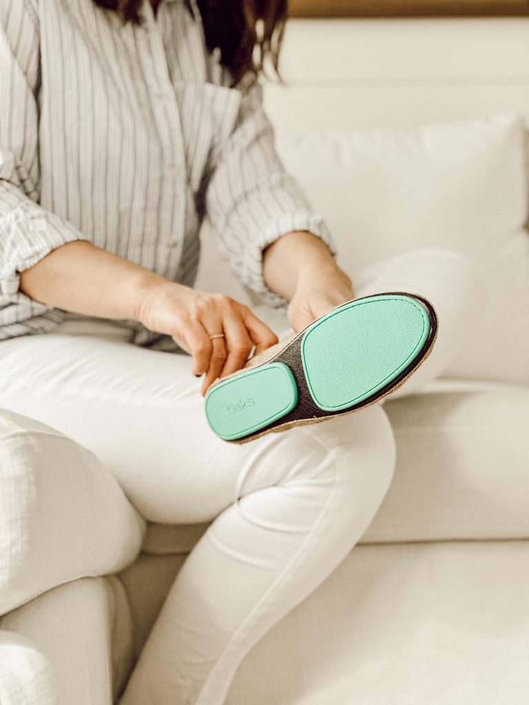 Tieks split-sole design makes the most comfortable ballet flat for traveling or running errands.