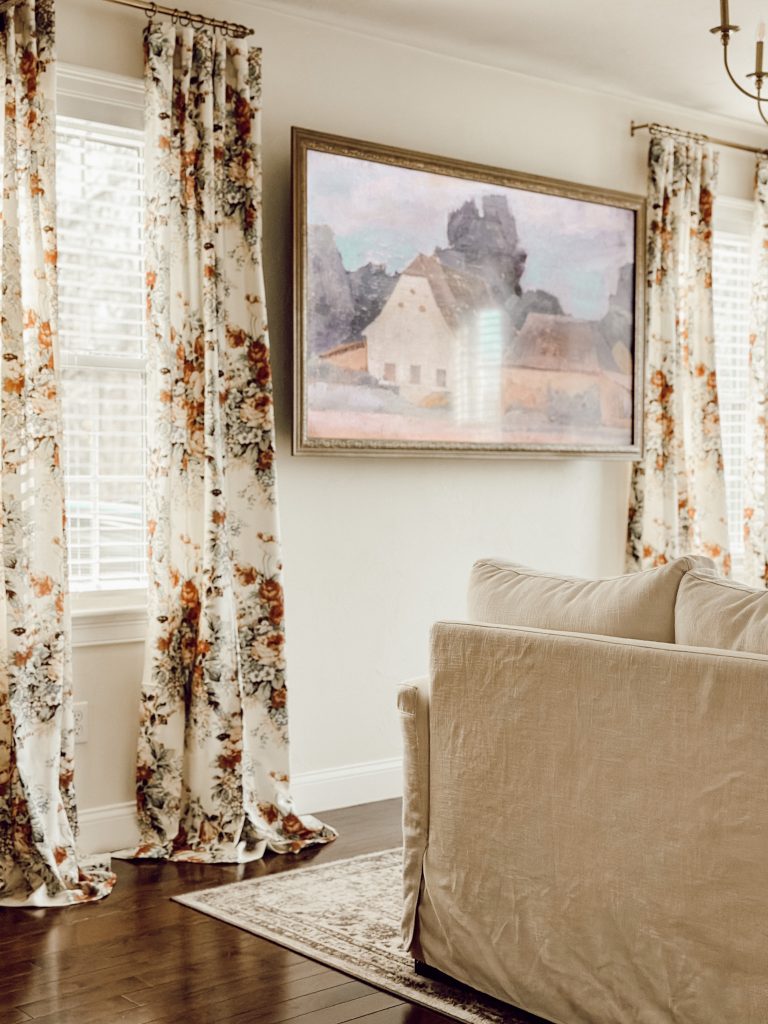 Swap out heavy thick curtains for light airy ones in the spring to make your home feel cooler.