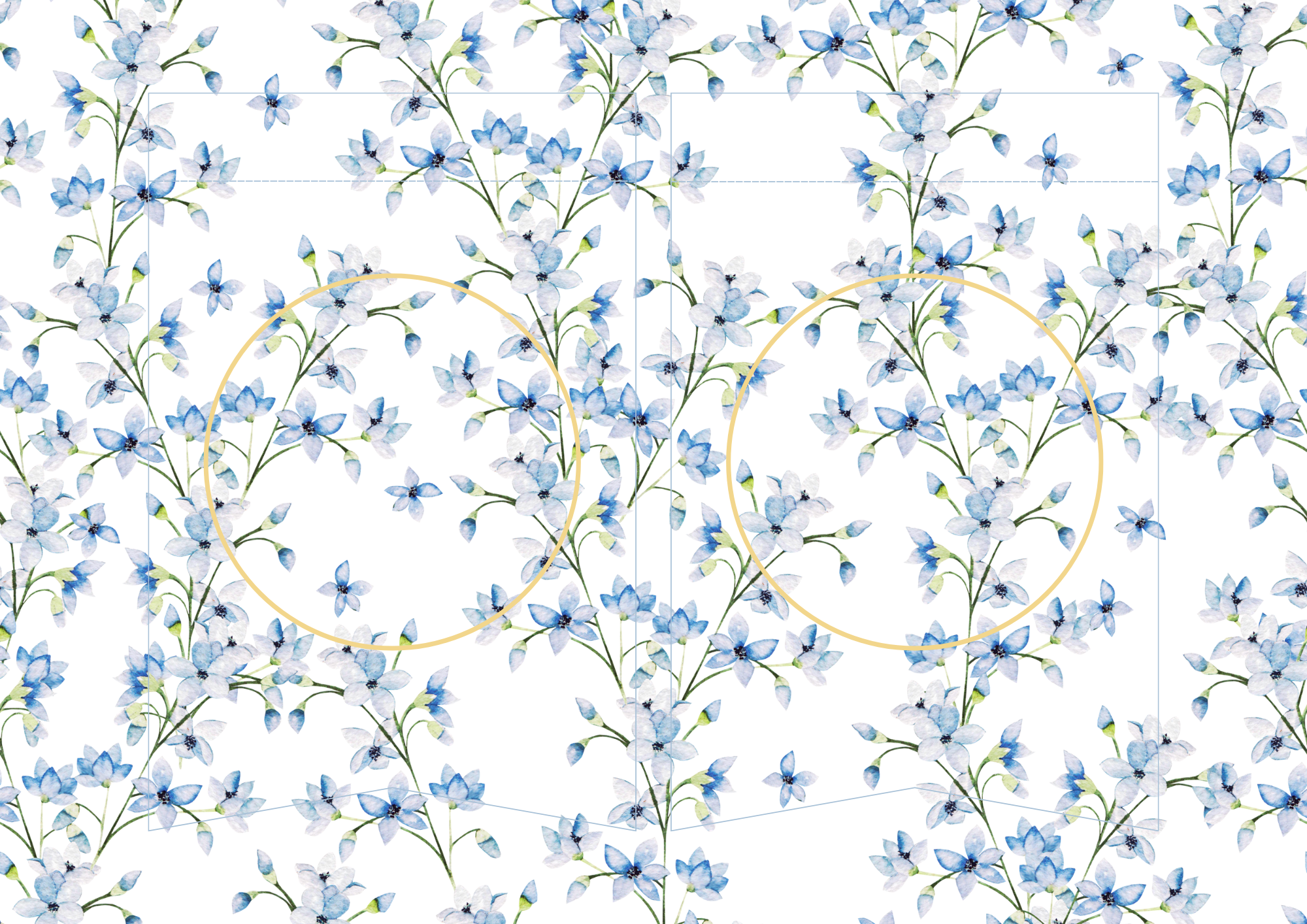 Easter banner floral pennant template.