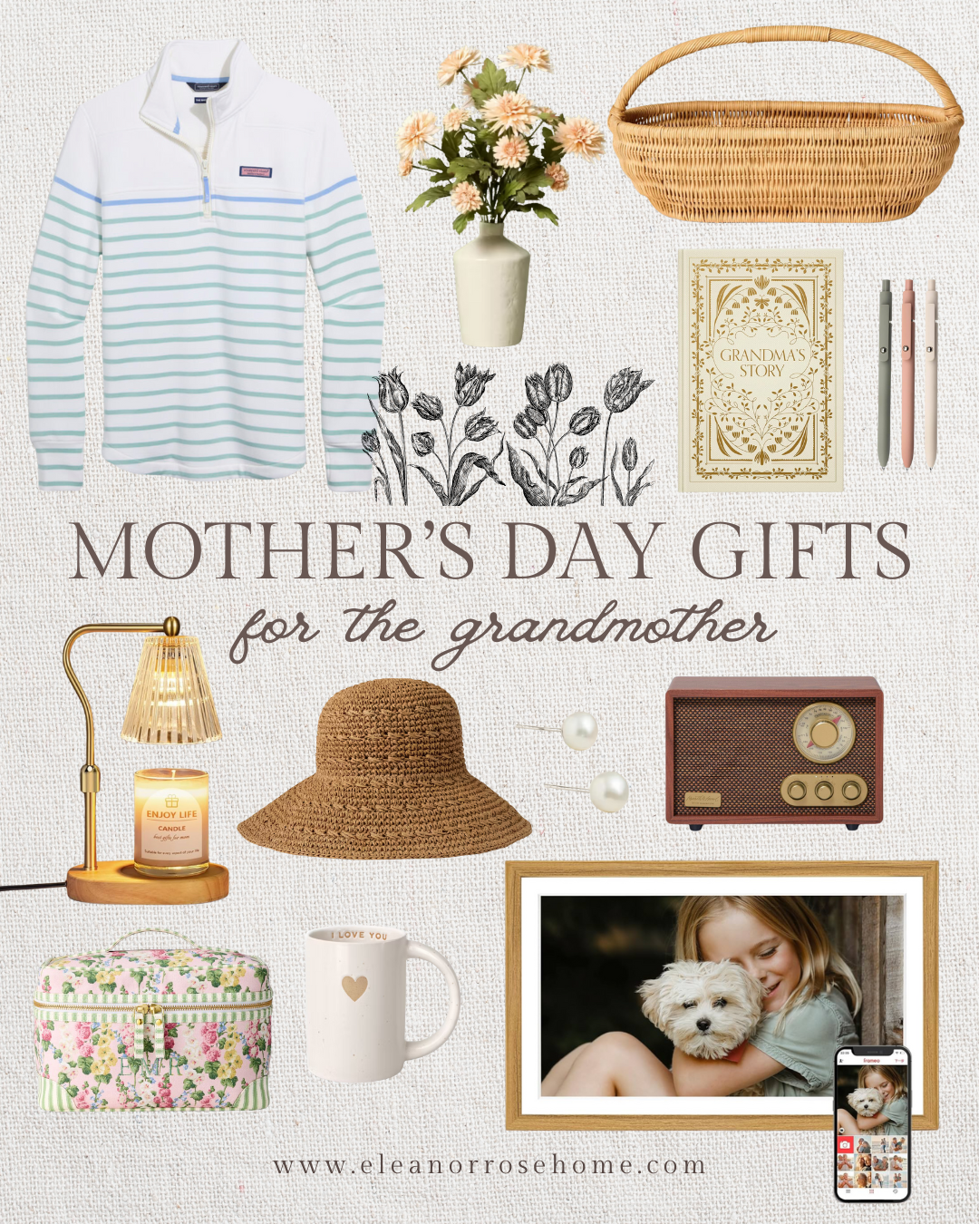 Mother's Day gift ideas for grandmothers.