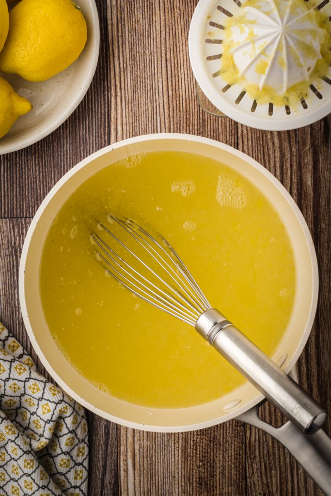 Allow the lemonade concentrate to cool to room temperature before using or storing.