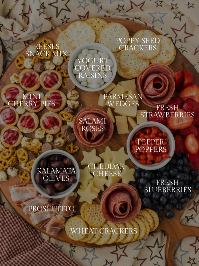 These are the simple ingredients you'll need to create a charcuterie board that you can find at your local grocery store.
