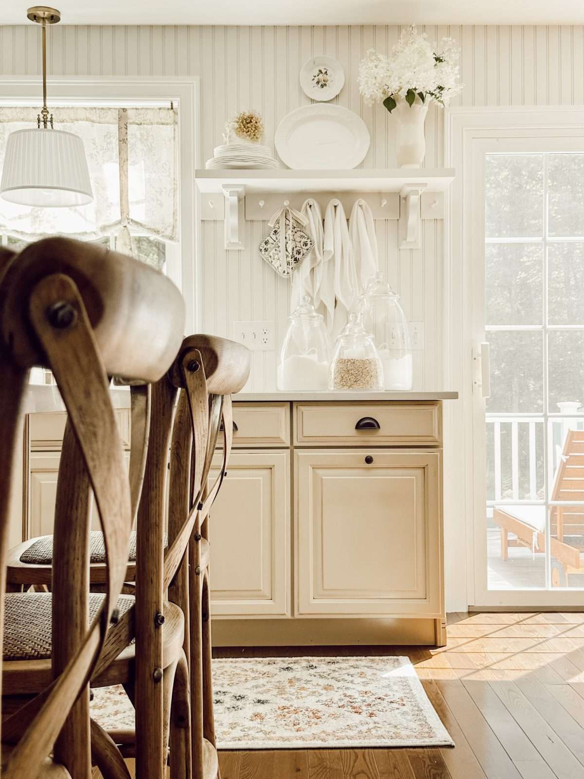 Weekly Wednesday Wish List #218 Eleanor Rose Home kitchen with early autumn decorations.