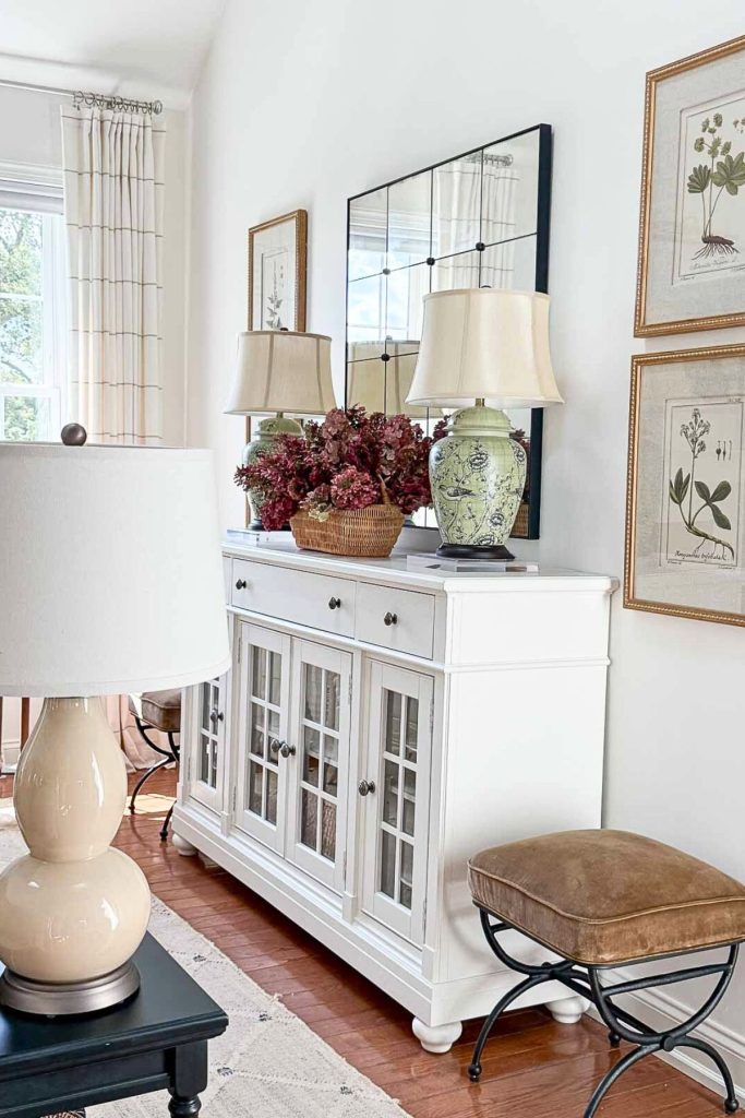 Weekly Wednesday Wish List #220 StoneGable blog living room console table.