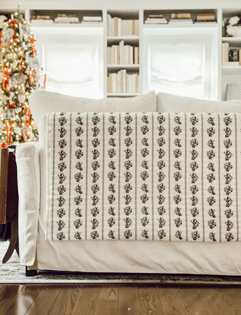 Weekly Wednesday Wish List #233 Eleanor Rose Home living room decorated for Christmas.