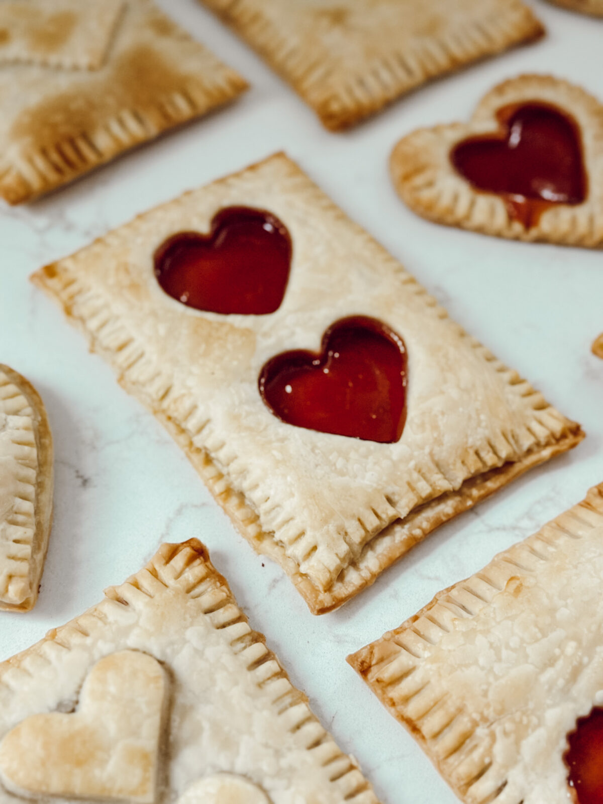 Homemade pop tarts are an easy and delicious Valentine's Day treat idea.