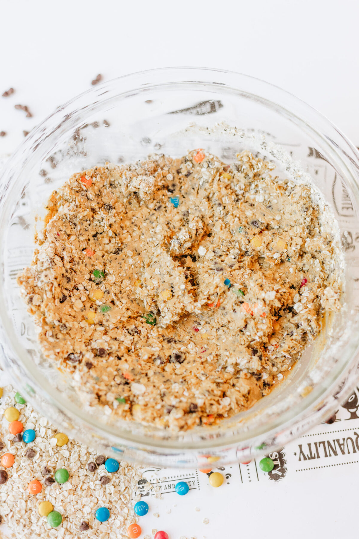 In a mixing bowl, combine the protein ball ingredients until soft dough forms.