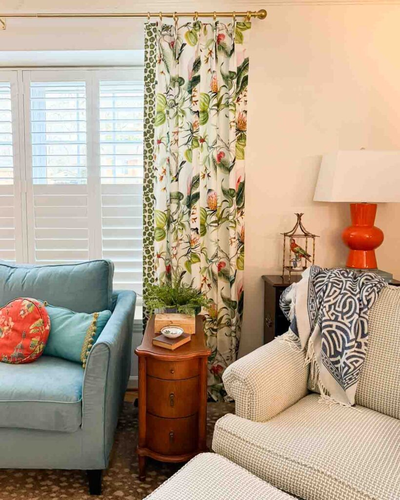 Weekly Wednesday Wish List #245 Worthing Court living room corner.