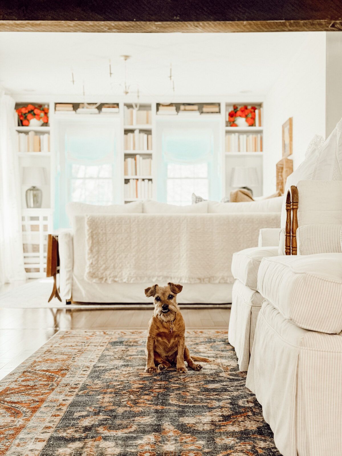 Easy ideas on how to add blue to your cozy cottage decor.