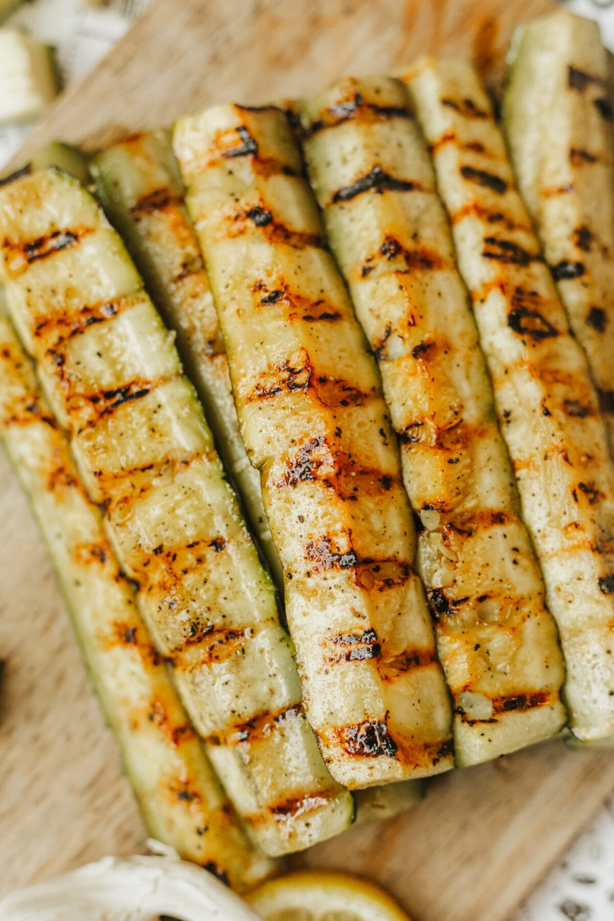 Grilled zucchini squash is an easy side dish any night of the week.