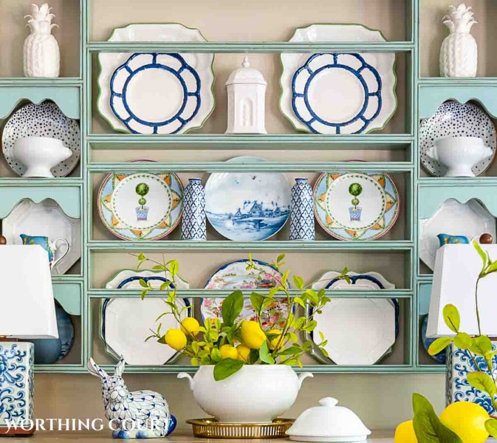 Weekly Wednesday Wish List #261 Worthing Court plate wall.