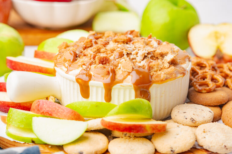 Cream Cheese Caramel Apple Dip (Easy Fall Recipe)