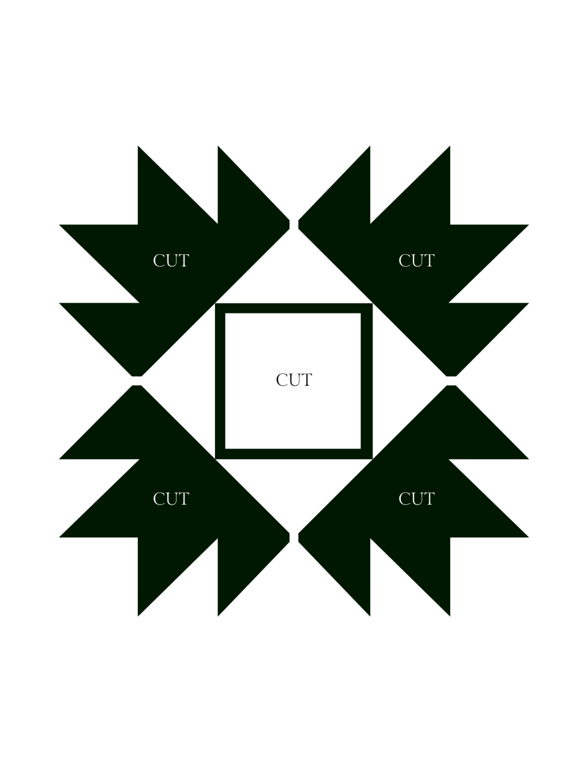 Black and white quilt pattern for carving pumpkins for Halloween.